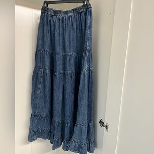 American Eagle Outfitters Denim Maxi Skirt